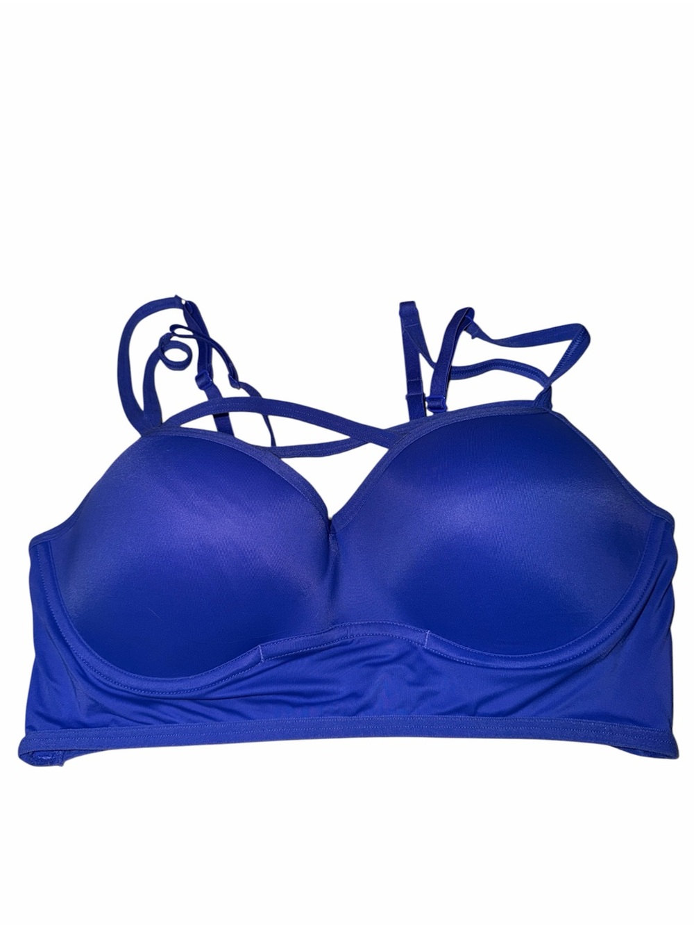 PINK Victoria's Secret Strappy Molded Bralette in cobalt blue / blue-purple